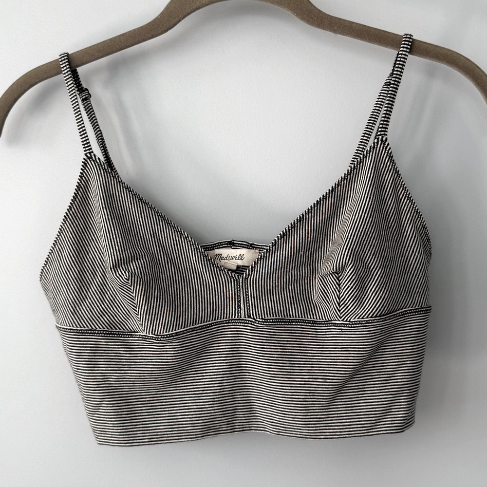 Madewell Striped Triangle Bralette